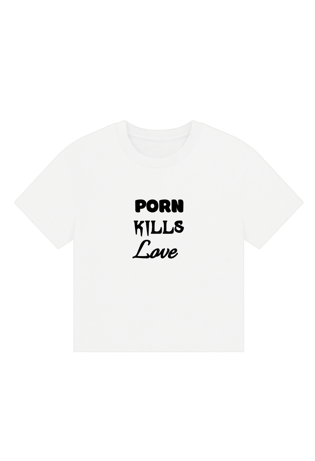 Porn Kills Love - Organic Boxy T-Shirt [Women's]